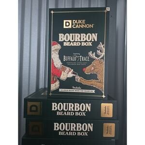 Duke Cannon Co. Bourbon Beard Box "Beard Wash" "Beard Oil" NEW Gift Set